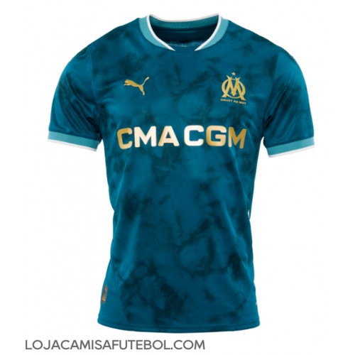 Camisa de Futebol Olympique de Marseille Equipamento Secundário 2024-25 Manga Curta